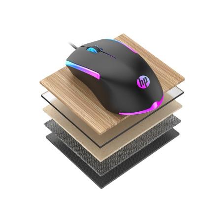 China Wholesale Hot Selling HP M160 Backlit RGB Wired Mouse Notebook Desktop Computer Management Simulation Office Luminous Mouse for sale