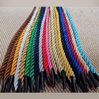 China Wholesale Twisted Gift Rope Handle Paper Bag Twine Round Handle Rope For Paper Bag for sale