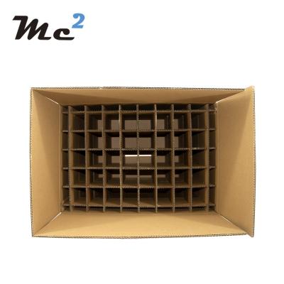 China Recycled Materials Factory Outlet Compartment Box Box With Dividers Box Dividers Cardboard for sale