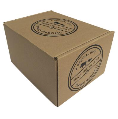 China Recycled Shipping Front Tuck Kraft Mailing Paper Carton Mailing Materials New Arrivals Logistics Storage Folding Packaging Boxes Package Box for sale