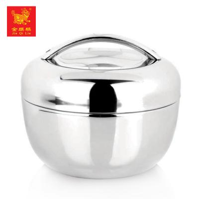 China High Quality Viable Vacuum Insulated Apple Shape Stainless Steel Food Bowl For Sale for sale