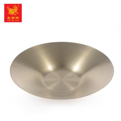 China Wholesale Viable Metal Round Shape Dinner Dishes For Porcelain Weddings for sale