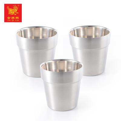 China China New Product Sustainable Round Shape Double Wall Metal Stainless Steel Wine Cup for sale