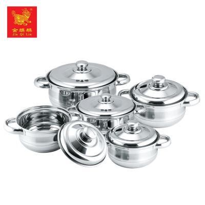 China Good Prices Stainless Steel Viable Variety Sizes Large Stainless Steel Cooking Pots For Home Use for sale