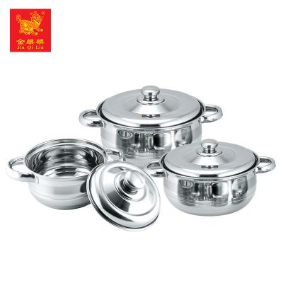 China Kitchen Sustainable Metal Design Safety Wholesale Cooking Pot Sizes For Family Use for sale