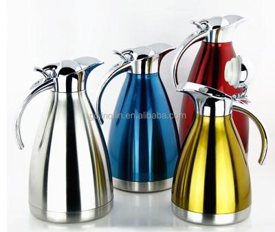 China Most Popular Sustainable Keep Hot Porcelain Tea Kettle Thermos Stainless Steel Water Jug for sale