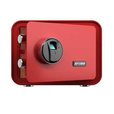 China Double Bolts Colorful Home Series Fingerprint Digital Safe Lock Intelligent Safe Boxes for sale