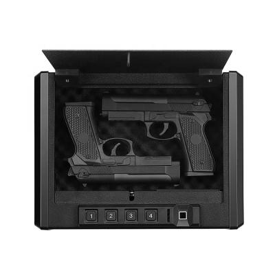 China Solid Steel Quick Access Alarming Safe Storage Case Home Gun Safe Box for sale