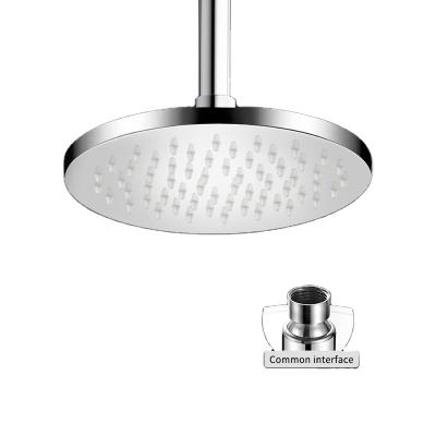 China With Slide Bar Stainless Steel Shower Bathroom Silver Shower Set 6 8 10 Wall Mounted 12 Inch Square Pressure Shower Head Round Shower Head for sale