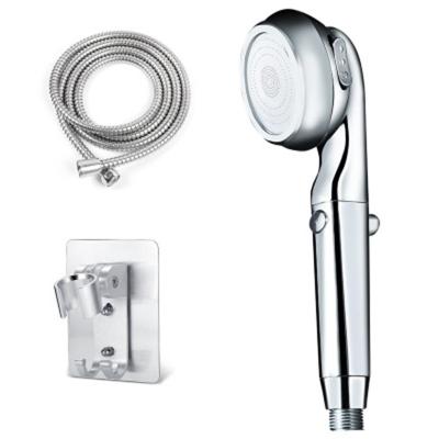 China Factory Stocked 3 Modes Shower Water Saving Shower Head Cheap Rotating Adjustable Set for sale