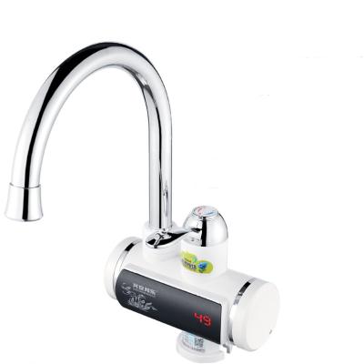 China 2022 new wholesale hotel 3second led digital display instant hot water faucet quick heating electric water faucet for sale