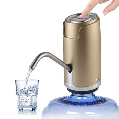 China Eco-friendly Mini Usb Gold Office Household Rechargeable Electric Automatic Bottle Drinking Water Dispenser Portable Pump for sale