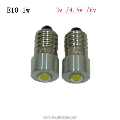 China E10 LED Camping Flashlight Electric Lamp 1w Torch Lamp 3v 4.5v 6v for sale