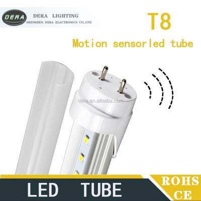 China Warehouse 1.2m 1200mm Significant Quality 2ft 4ft 5ft G13 Dimmable CE 20w ROHS Microwave PIR Motion Sensor led tube t8, LED T8 tub for sale