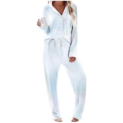 China 2021 new summer breathable casual ladies two pieces set home sleepwear pajamas nightgowns for all for sale