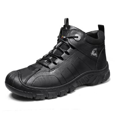 China Factory price rubber wholesale creek shoes outdoor hiking hiking boots hunting boots rubber outsole good quality waterproof men for sale