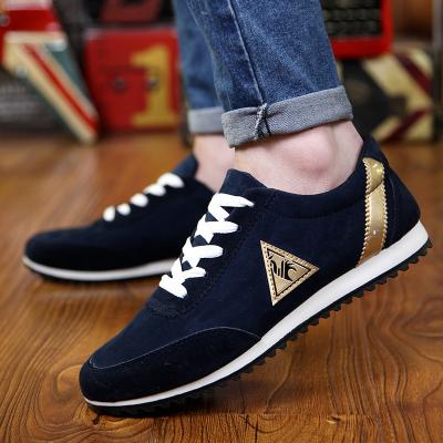 China CUSHIONING Fashion Trend Sneakers Men's Casual Patchwork Mixed Colors Lace Up Round Toe Platform Shoes Men's Handmade Flats Sports Shoes for sale