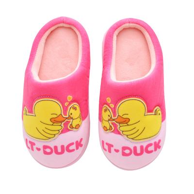 China Deodorization Boys Girls Fuzzy Fur House Slippers Cute Cartoon Winter Waterproof Slippers Slip On Shoes Warm Fuzzy Mules Indoor Non-slip Bedroom for sale