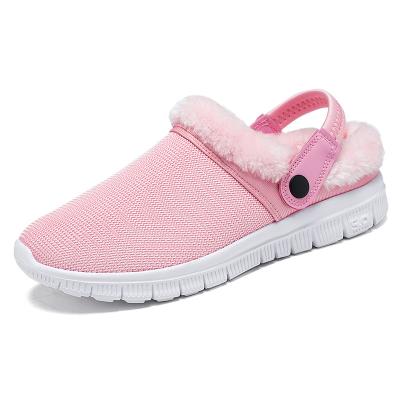 China Deodorization 2021 Warm New Winter Slipper Men Clogs Shoes Women Couples Plush Non-slip Cotton Fur Indoor Outdoor Comfortable Home Slippers for sale