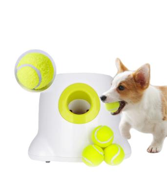 China 2022 Viable New Dog's Pet Toys Tennis Launcher Automatic Launching Machine Pet Ball Throw Section Emission for sale