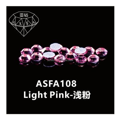 China High Quality Custom Made Appliques Flatback Logo Fashion High End Glass And Trimmings Lct Fix Stone Ss6 Hot Pink Color for sale