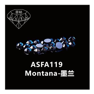 China Flatback Quality Guaranteed Flatback Custom Glass Rhinestones Laces Custom Rhinestone Heat Transfer asfa119 Montana for sale