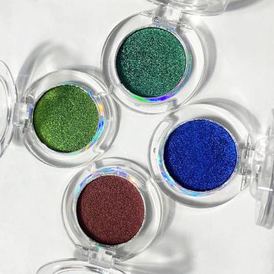 China Dye Rich Highs Pigment No Logo Chrome Eyeshadow Custom Your Own Brand Ready Stock Chrome Eyeshadow Palettes Customize Packaging for sale