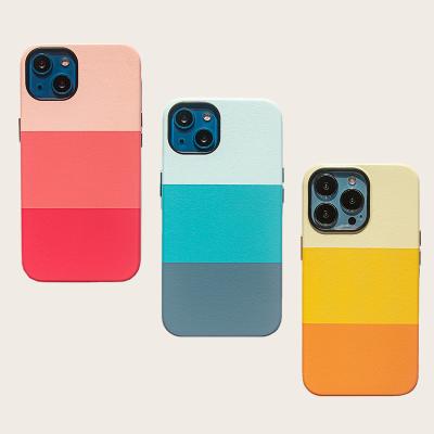 China Fanshion Retro Simple Hot Sale 2022 Fashion Style With High Quality PU Leather Phone Case For iphone 12 13 pro max for sale