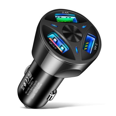 China High Speed ​​Fast Charge 3.0 Technology Multi-Protection Phones USB Car Charger Three USB Ports GPS P4P Mp3/4 Fast Charging Tablet for sale