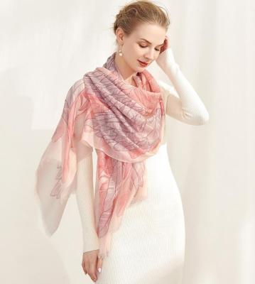 China 100% Cashmere Cashmere Printed Scarf Shawl For Gift for sale