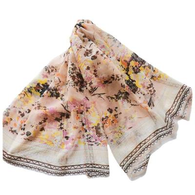 China Polyester Good Feeling Fashion Large Scarf 90x180cm for sale