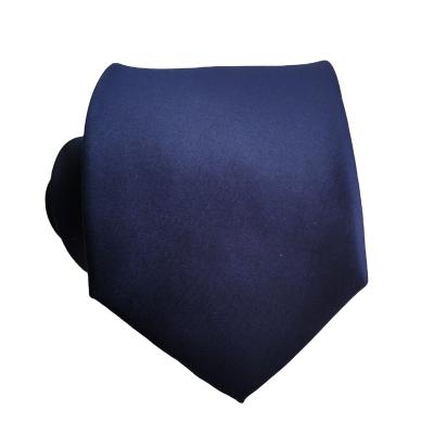 China Pure silk solid blue color silk tie for man for sale