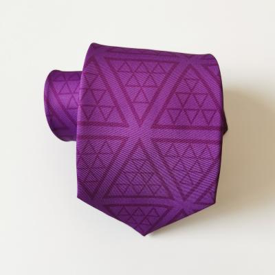 China 100% Polyester Digital Printing Polyester Tie With Purple Color for sale