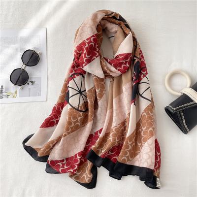 China Polyester Horse Design Fashion Wool Like Large Scarf 90x180cm for sale