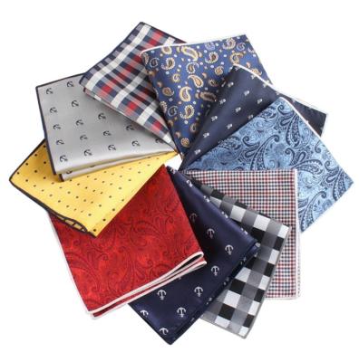 China Square silk pocket square jacquard for sale