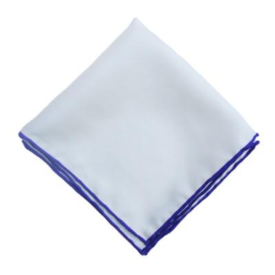 China Square hand rolled 100% silk pocket square for sale