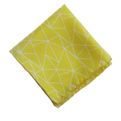 China Square 100% Silk Pocket Square Hand Rolled Edge for sale