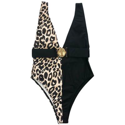 China Sustainable Leopard Swimwear Women Bikini 2021 Beach Wear One Piece Swimsuit Women Sustainable For Beach for sale