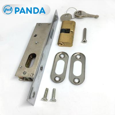 China Casement Windows and Doors Accessories Mortise Lockbody Aluminum Body Window Lock Key Swing Door Lock Aluminum Alloy for sale