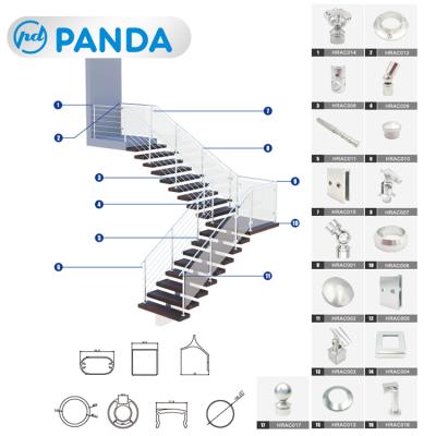 China Durable Aluminum Fence Accessories Window Connection Anti-Corrosion Handrail Railing Accessories for sale