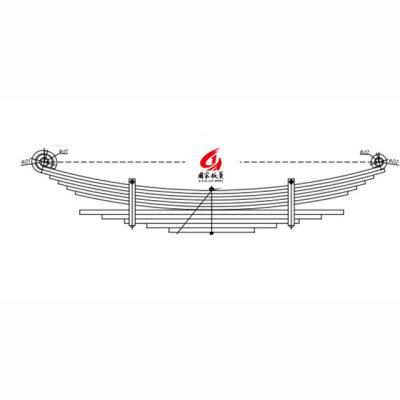 China 1893986 auto suspension system scania rear leaf spring for heavy duty truck parts P-/G-/R-/T-Series for sale