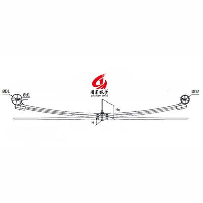 China Auto Suspension System Europe Heavy Duty Truck Parts Ford Ranger Leaf Spring 1721790 -3LVS for sale