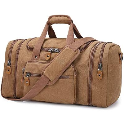 China High Quality Plambag Canvas Expandable Tote Bag For Men, 40L/50L Large Duffel Bag For Men With Multi-pockets, Weekend Overnight Bag for sale