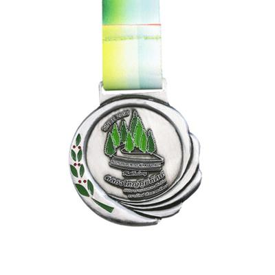 China Custom America Pro-Environment Theme Medal Metal Medal With Green Ribbon for sale