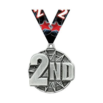 China China Medal Manufactures Cheap Price Gold Plated Custom Silver Blank 3d Metal Sports Race Award Medals Race Medal for sale