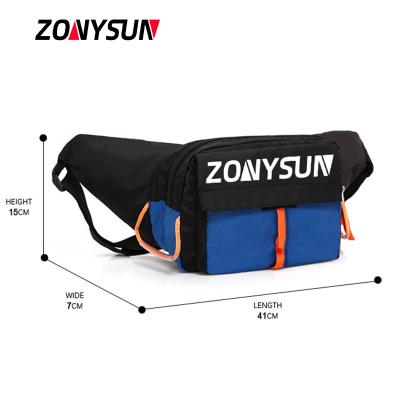 China Custom OEM Water Proof Waterproof Nylon Messenger Running Waist Bag Fanny Pack Sport Cross Body Bag For Women Men for sale