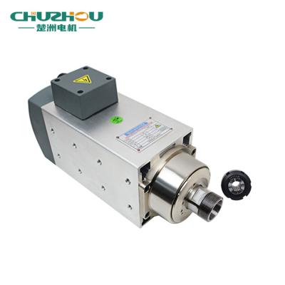 China Aluminum drill milling high-speed communication air cooling ER32 engraving machine square spindle motor for aluminum drill milling for sale