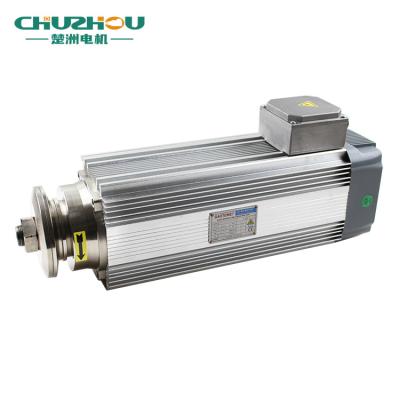 China Cutting 7.5KW 3000rpm Torsion Aluminum CNC Router Machine Big Spindle Motor High Power With Fin for sale