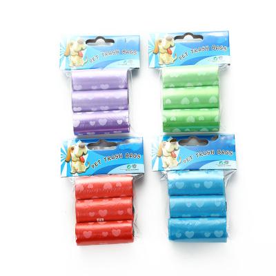 China Factory direct sales sustainable custom printing pet poop bag eco-friendly custom pet poop bag for sale