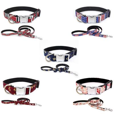 China BREAKOUT Custom Design Soft Neoprene Padded Adjustable Nylon Dog Collar for sale